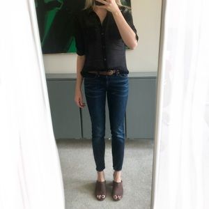 Loft Plaid Patterned Blouse